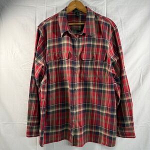 Lauren Ralph Lauren Flannel Shirt Plaid Button Up Long‎ Sleeve 2XL